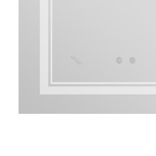 Зеркало Qtap Cardinal 650х900 с LED-подсветкой Touch, с антизапотеванием, с димером, рег. темп. цвета (3000-6500K) Reverse QT0478C6590