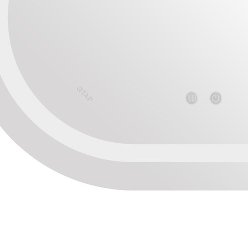 Зеркало Qtap Gemini 500х700 с LED-подсветкой Touch, с антизапотеванием, с димером, рег. темп. цвета (3000-6500K) Reverse QT2578R5070