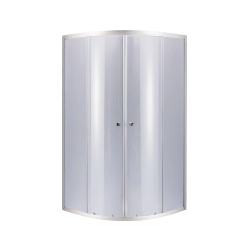 Душевая кабина Latwa SC80x80.SAT.MID.GR полукруглая, стекло тон. 4 мм + Душевой поддон KAPIELKA ST80x80x26, с панелью Lidz