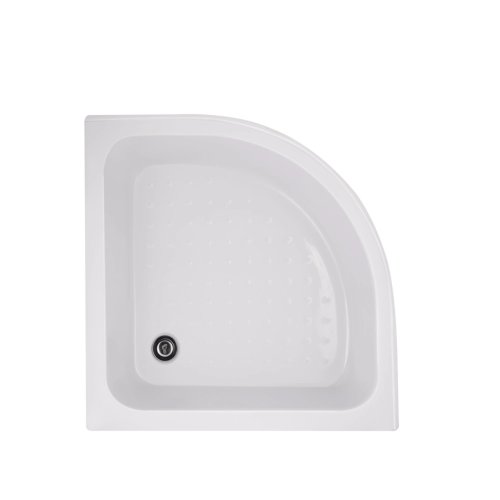 Душевая кабина Latwa SC80x80.SAT.MID.GR полукруглая, стекло тон. 4 мм + Душевой поддон KAPIELKA ST80x80x26, с панелью Lidz