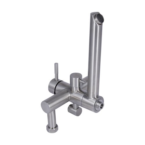 Душевая система универсальная Lidz Aria 1033 на три потребителя (с изливом) (k35) LDARI1033NKS46109 Nickel