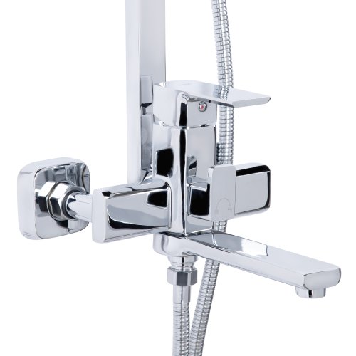 Душевая система универсальная Lidz Dozorca 1030 на три потребителя (с изливом) (k35) LDDOZ1030CRM45407 Chrome