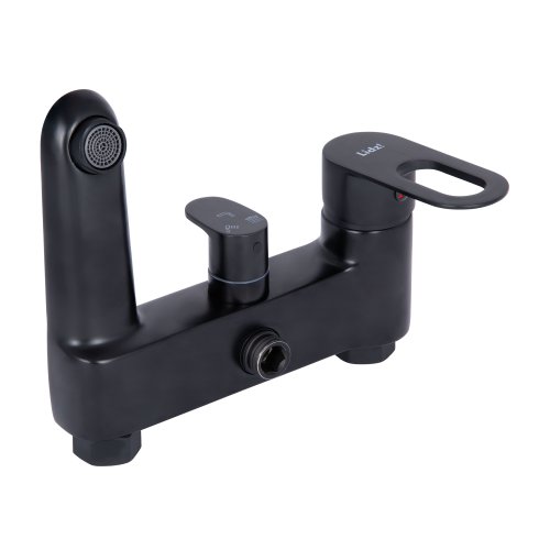 Душевая система универсальная Lidz Latwa 1030 на три потребителя (с изливом) (k35) LDLAT1030BLA45422 Black