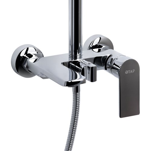 Душевая система универсальная Qtap Aries на три потребителя (с изливом) QTARI111CRM45560 Chrome