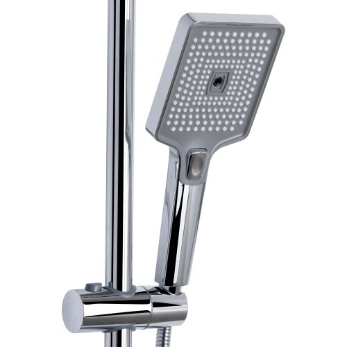 Душевая система универсальная Qtap Aries на три потребителя (с изливом) QTARI111CRM45560 Chrome