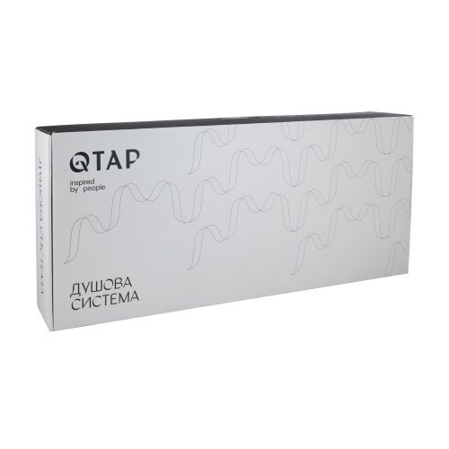 Душевая система универсальная Qtap Aries на три потребителя (с изливом) QTARI111CRM45560 Chrome