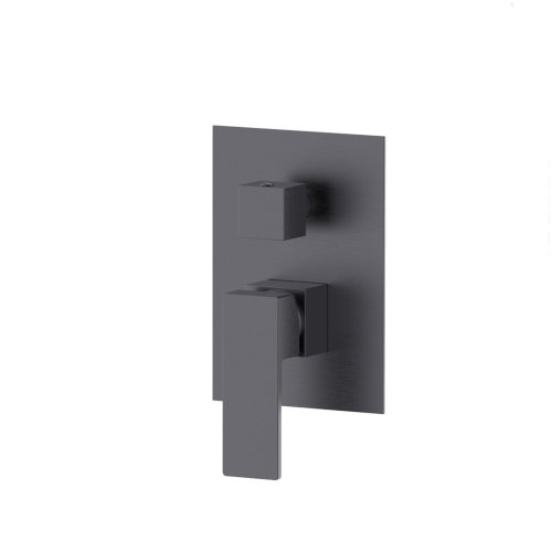 Душевая система универсальная Qtap Gemini скрытого монтажа на три потребителя QTGEM114GMB45704 Gunmetal Black PVD