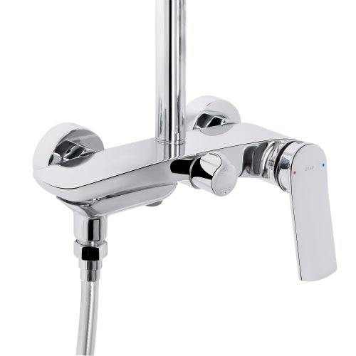 Душевая система универсальная Qtap Slavonice на три потребителя (с изливом) QTSLA111CRM45909 Chrome