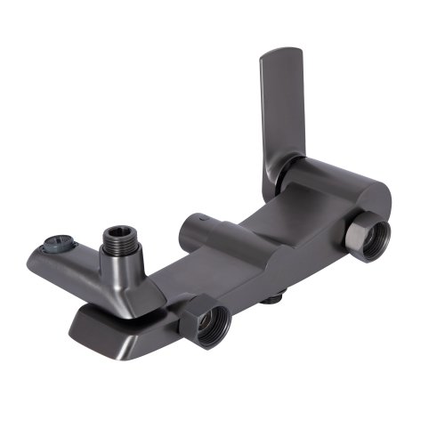 Душевая система универсальная Qtap Slavonice на три потребителя (с изливом) QTSLA111GMB45910 Gunmetal Black PVD