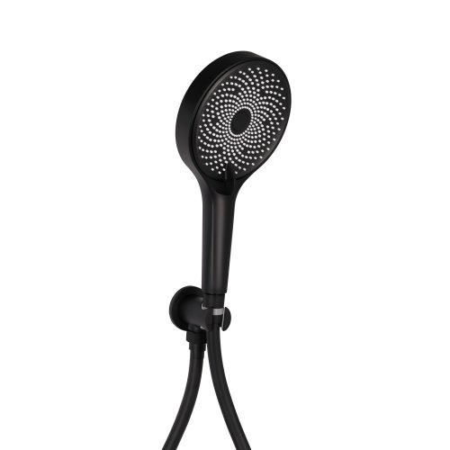 Душевая система универсальная Qtap Slavonice скрытого монтажа на два потребителя QTSLA113BLM45900 Black Matt