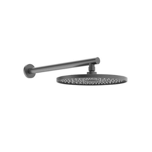 Душова система універсальна Qtap Slavonice прихованого монтажу на два споживача QTSLA113GMB45899 Gunmetal Black PVD