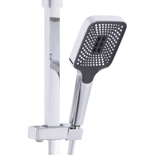 Душевая система универсальная Qtap Swan Cascada термостатическая на три потребителя (с изливом) QTSWA112CRM45902 Chrome