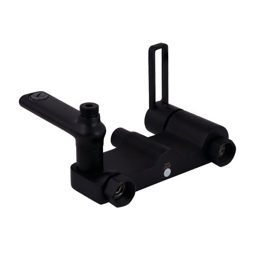 Душевая система универсальная Qtap Taurus на три потребителя (с изливом) QTTAU111BLM45666 Black Matt