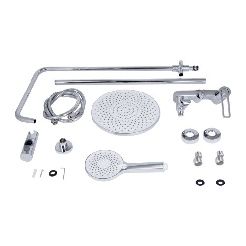 Душова система універсальна Qtap Taurus на три споживача (з виливом) QTTAU111CRM45665 Chrome