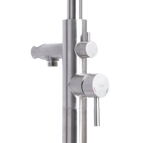 Смеситель для ванны Lidz Aria 004 напольный (с душевым гарнитуром) (k35) LDARI004NKS46099 Nickel