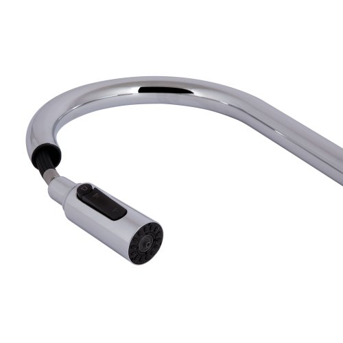 Смеситель для кухни Qtap Rozcesti с выдвижным изливом с подключением для питьевой воды QTROZ366CRM45938 Chrome