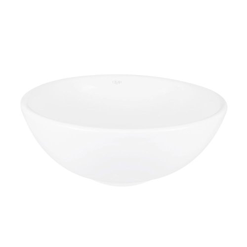 Комплект Qtap Owl: Раковина накладная круглая 400х400х155 мм White + Донный клапан PU02