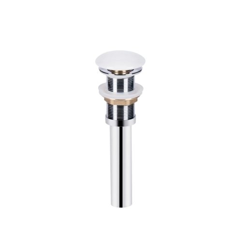 Комплект Qtap Owl: Раковина накладная круглая 400х400х155 мм White + Донный клапан PU02