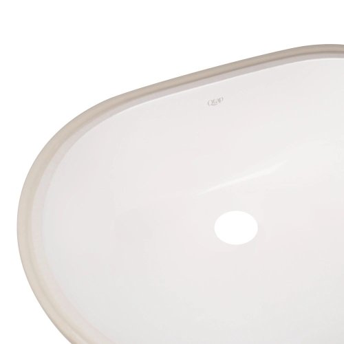 Комплект Qtap Stork: Врезная раковина овальная 560x395x195 мм White + Донный клапан PU02O