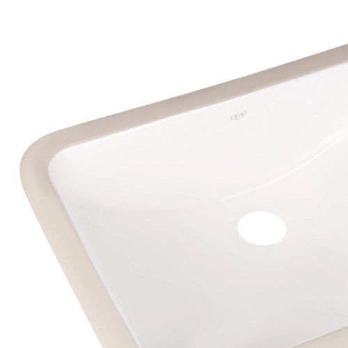 Комплект Qtap Stork: Врезная раковина прямоугольная 530x370x200 мм White + Донный клапан PU02O