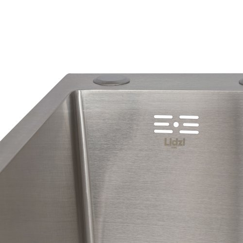 Мойка для кухни интегрированная Lidz Handmade H6350R крыло справа (LDH6350BRUR45587) Brushed Steel 3,0/1,0 мм