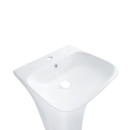 Раковина напольная моноблок Qtap Crow 450x435x835 White QT0511G315WN