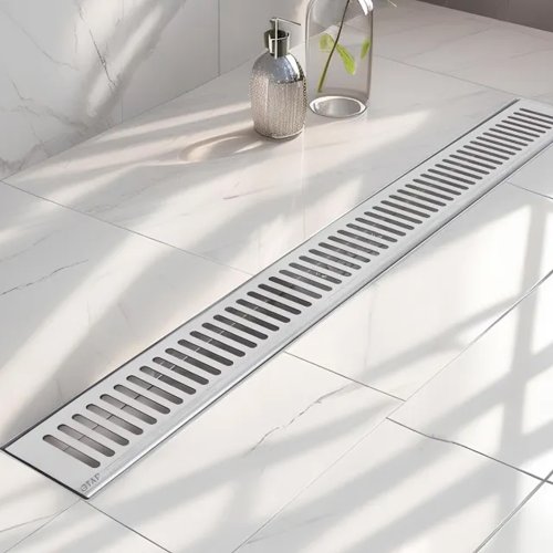 Трап із нержавіючої сталі Qtap Taurus FA800 лінійний із сухим затвором