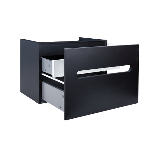 Тумба підвісна Qtap Virgo 1000х580х500 Black/White QT1874TPА1002BW