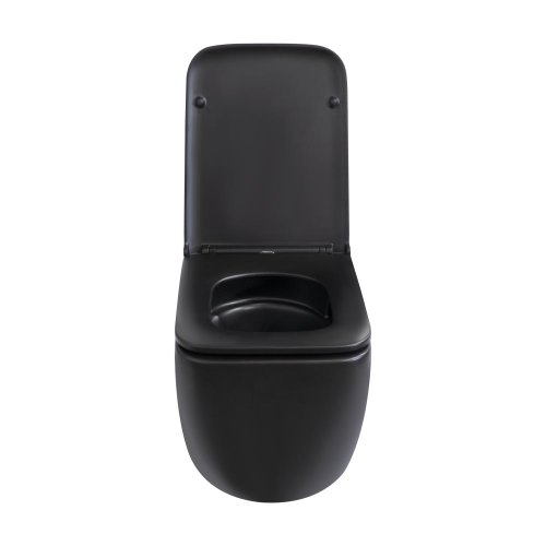 Унитаз подвесной Qtap Gemini безободочный с сиденьем Soft-close QT2533076EUQMB