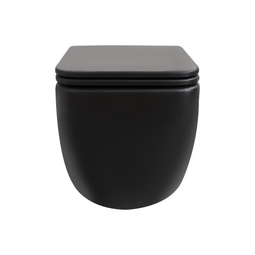 Унитаз подвесной Qtap Gemini безободочный с сиденьем Soft-close QT2533076EUQMB