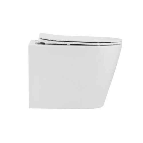 Унитаз подвесной Qtap Scorpio безободочный Ultra Quiet с сиденьем Soft-close QT14332380AW