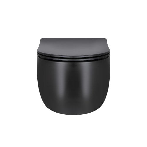 Унитаз подвесной Qtap Taurus безободочный с сиденьем Soft-close QT2433084EUQMB