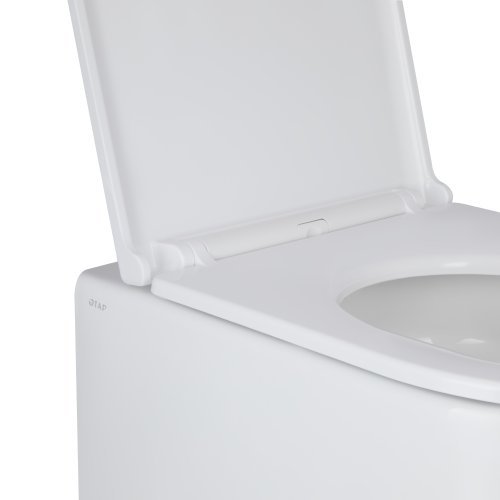 Унитаз подвесной Qtap Taurus безободочный с сиденьем Soft-close QT2433084EUQW