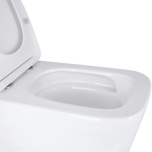 Унитаз подвесной Qtap Tern Ultra Quiet безобедочный с сиденьем Soft-close WHITE QT17332303AW