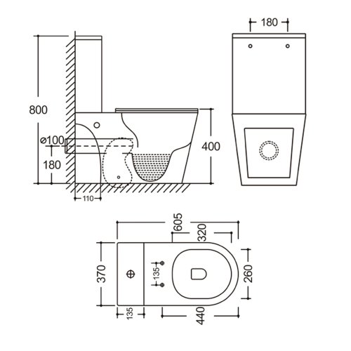 Напольный унитаз Qtap Dove Rimless безобедочный с сиденьем Soft-close WHITE QT06228380BW