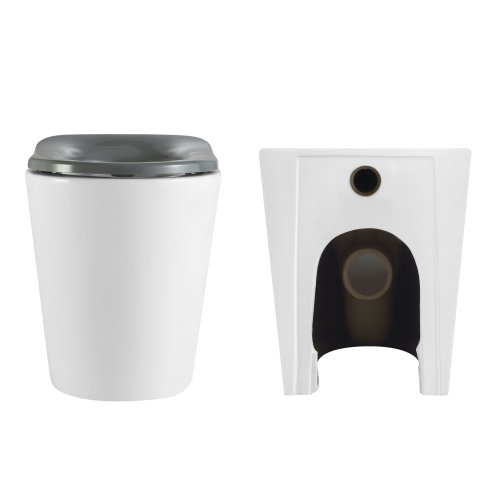 Унитаз напольный Qtap Freedom инклюзивный безбачковый Rimless безобедочный с сиденьем Soft-close WHITE QT22223368W