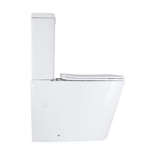 Напольный унитаз Qtap Stenava Rimless безобедочный с сиденьем Soft-close WHITE QT27228303W