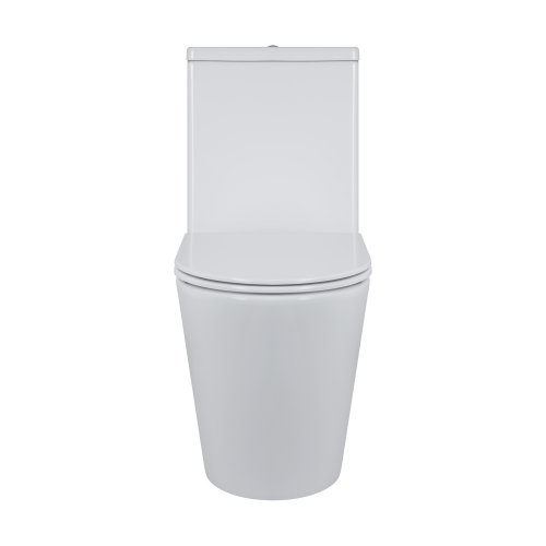 Напольный унитаз Qtap Swan Ultra Quiet с сиденьем Soft-close 640x360x835 мм QT16222182TW White