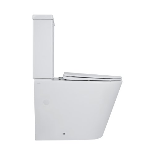 Напольный унитаз Qtap Swan Ultra Quiet с сиденьем Soft-close 640x360x835 мм QT16222182TW White