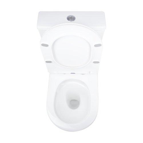 Унитаз напольный Qtap Vlasta Ultra Quiet безобедочный с сиденьем Soft-close WHITE QT28228300W