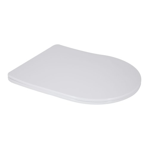 Унитаз напольный Qtap Vlasta Ultra Quiet безобедочный с сиденьем Soft-close WHITE QT28228300W