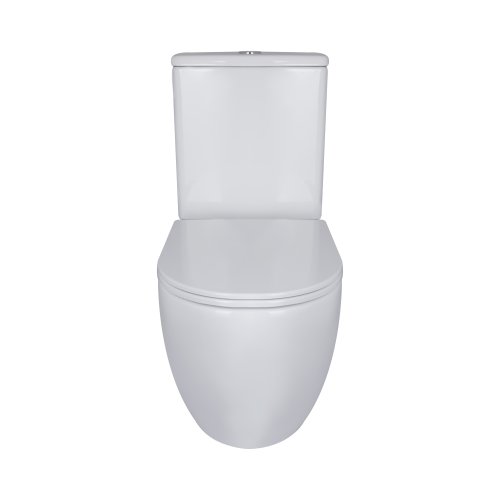 Унитаз-компакт Qtap Robin Ultra Quiet безободочный с сиденьем Soft-close QT13222128AUQ1W