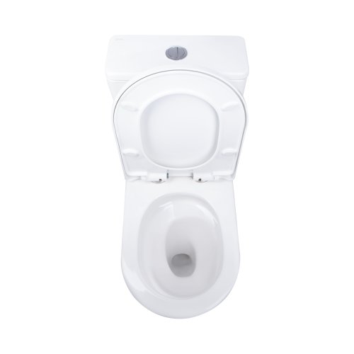 Напольный унитаз-моноблок Qtap Swan Ultra Quiet безобедочный с сиденьем Soft-close WHITE QT16226080AW