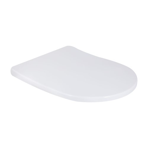 Напольный унитаз-моноблок Qtap Swan Ultra Quiet безобедочный с сиденьем Soft-close WHITE QT16226080AW