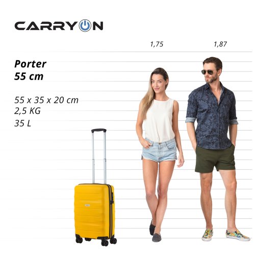 Чемодан CarryOn Porter (S) Yellow (502456)