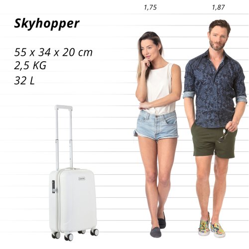 Чемодан CarryOn Skyhopper (S) White (502422)