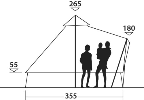 Палатка семиместная Easy Camp Moonlight Bell Grey (120443)