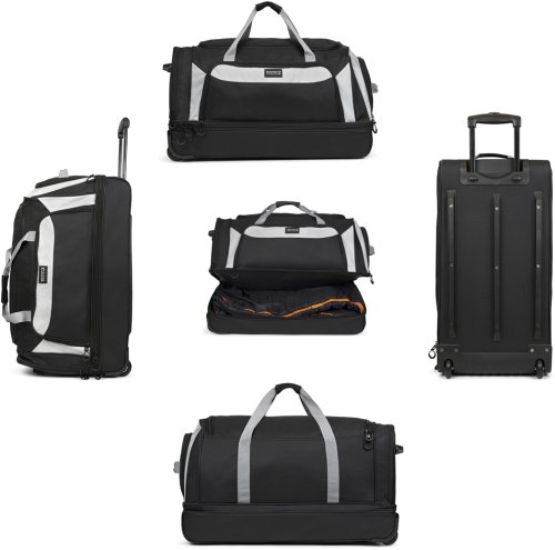 Сумка дорожная на колесах TravelZ Wheelbag Doubleloader black 96L (603098)