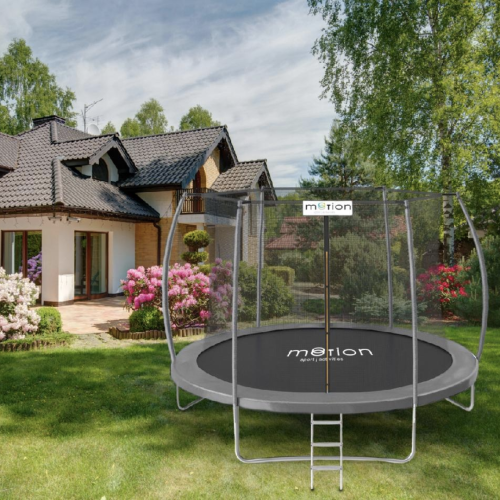 Батут Jumi Motion Sport Line Premium 10ft (305см) с внутренней сеткой серый