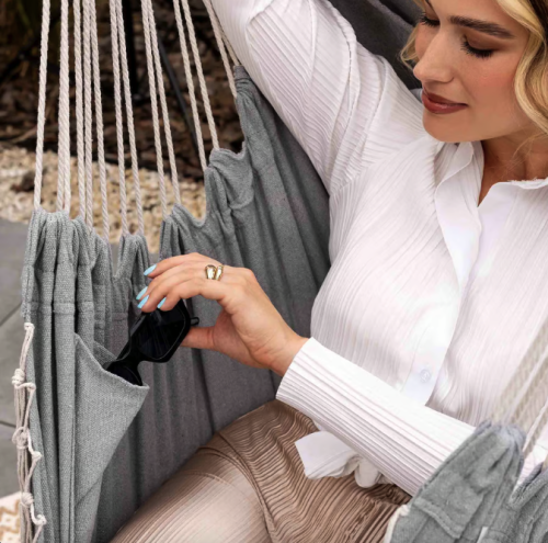 Бразильское кресло - гамак Di Volio Fira серый